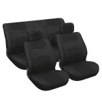 Stoelhoesset 6-delig zwart