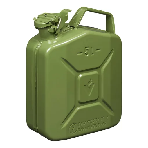 Jerrycan 5L metaal groen UN en TuV/GS-gekeurd